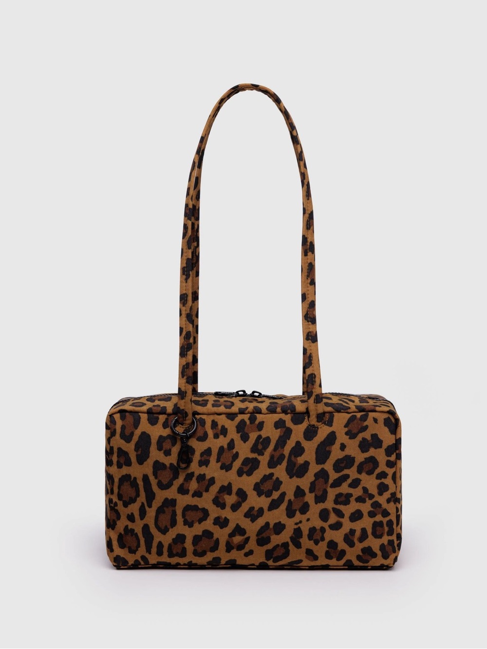 Leopard Print bowler Shoulder Bag - baggu